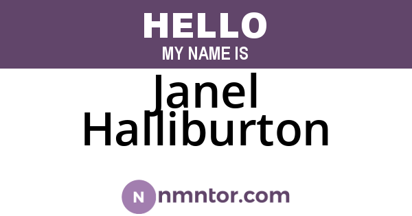Janel Halliburton