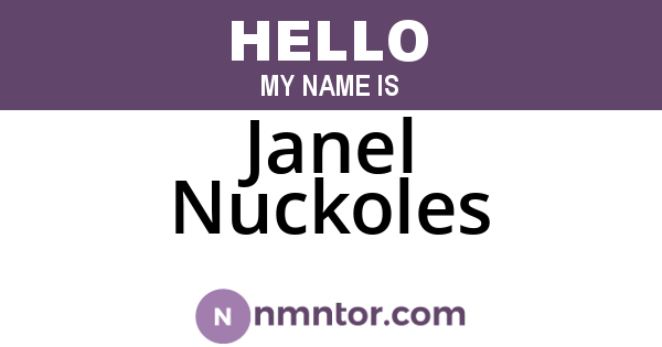 Janel Nuckoles