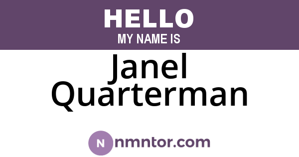Janel Quarterman