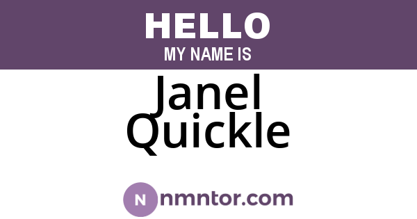 Janel Quickle