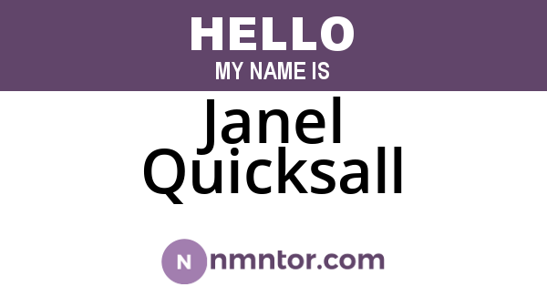 Janel Quicksall