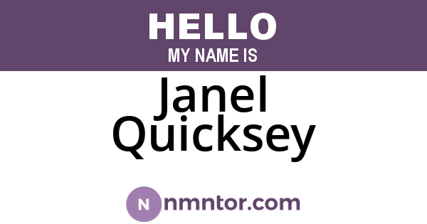 Janel Quicksey