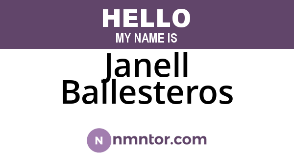 Janell Ballesteros