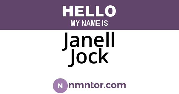 Janell Jock