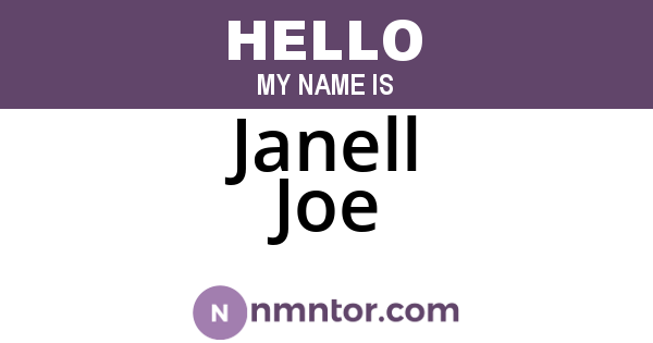 Janell Joe
