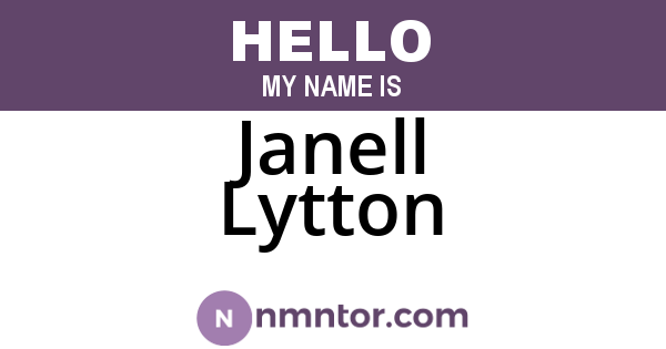 Janell Lytton