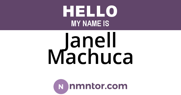 Janell Machuca