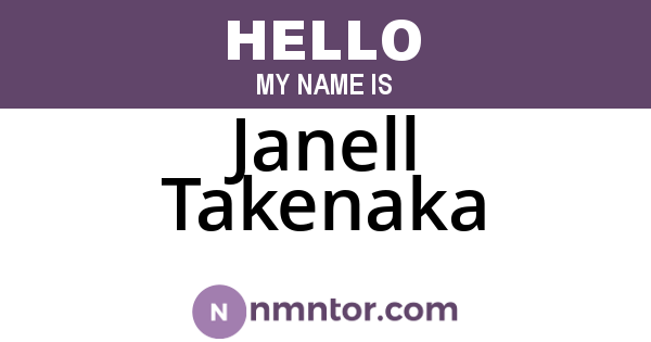 Janell Takenaka