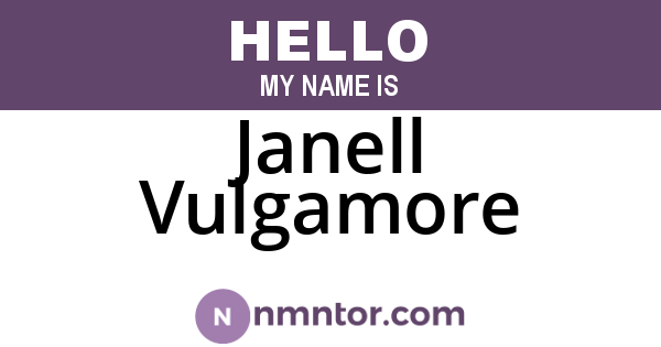 Janell Vulgamore