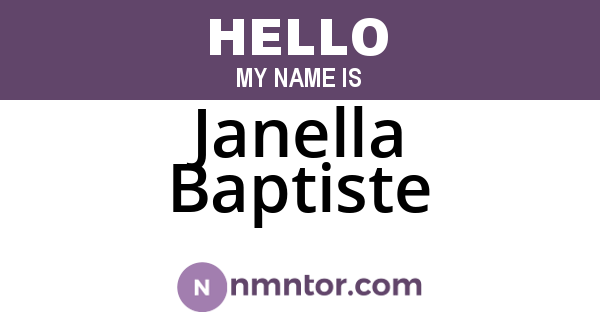 Janella Baptiste