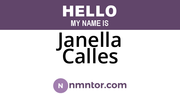 Janella Calles