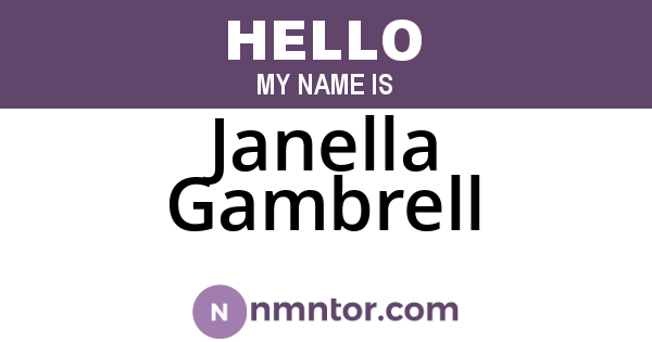 Janella Gambrell