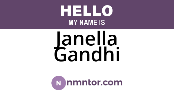 Janella Gandhi