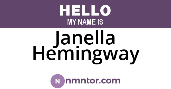 Janella Hemingway