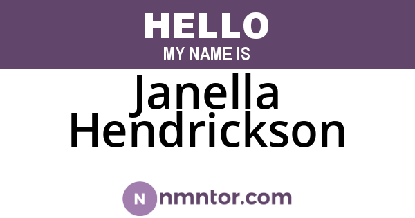 Janella Hendrickson