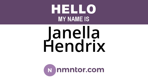 Janella Hendrix