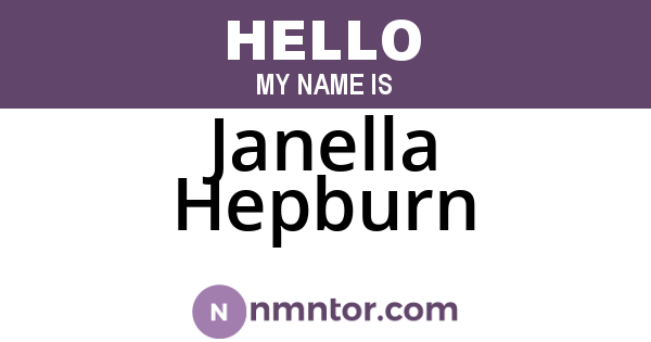 Janella Hepburn