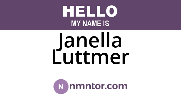 Janella Luttmer