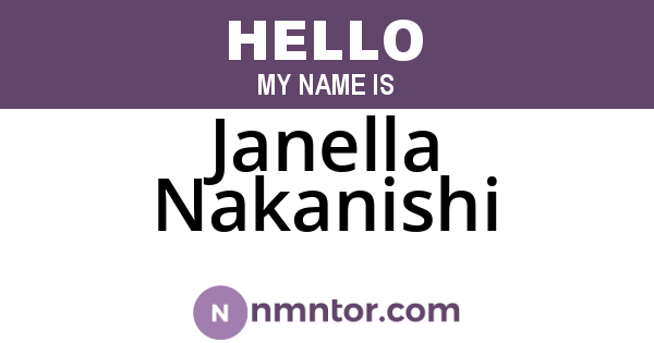 Janella Nakanishi