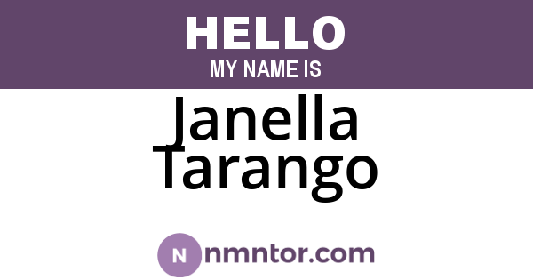 Janella Tarango
