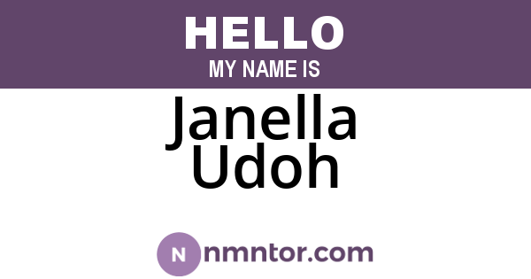Janella Udoh