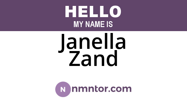 Janella Zand