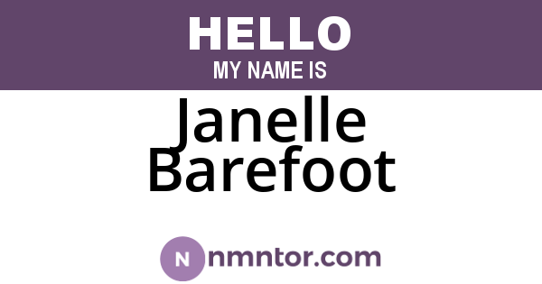Janelle Barefoot
