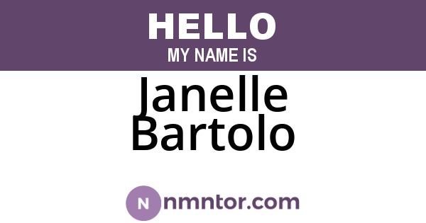 Janelle Bartolo