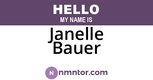 Janelle Bauer
