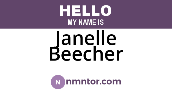 Janelle Beecher