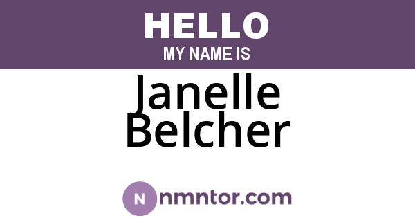 Janelle Belcher