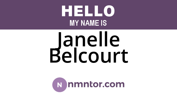 Janelle Belcourt