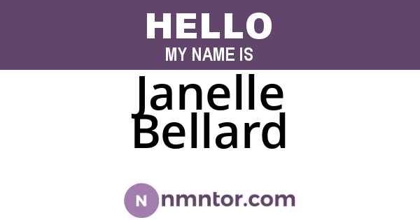Janelle Bellard