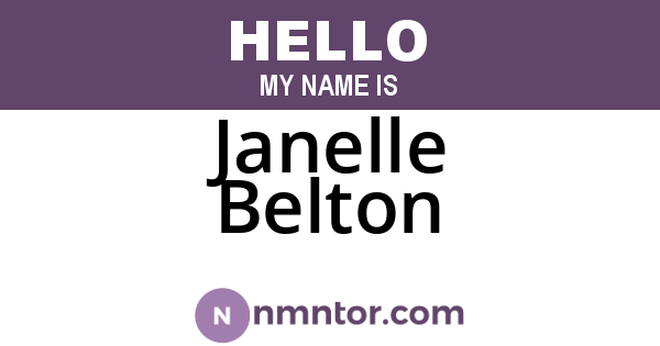 Janelle Belton