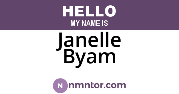 Janelle Byam