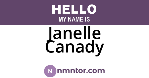 Janelle Canady