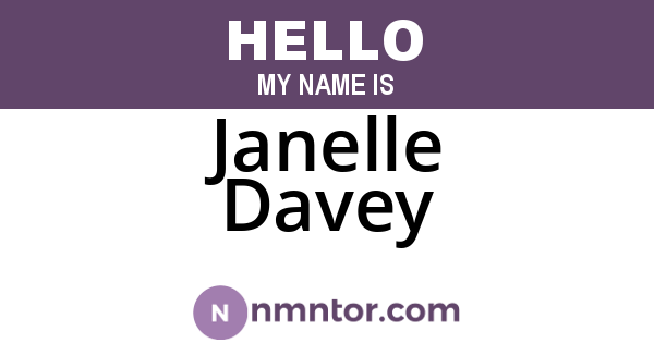 Janelle Davey