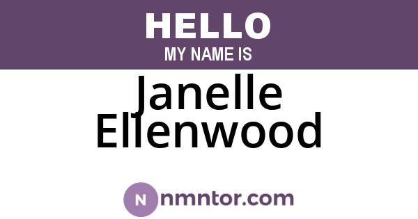 Janelle Ellenwood