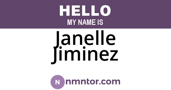 Janelle Jiminez