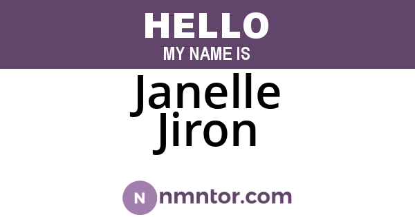 Janelle Jiron