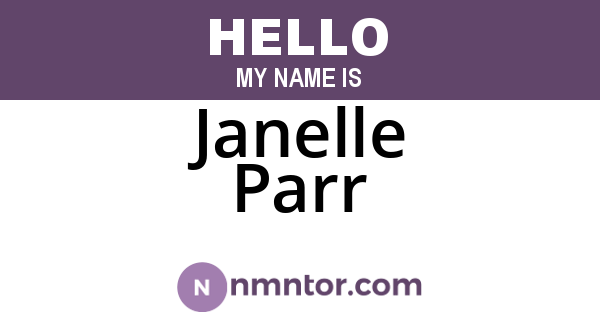 Janelle Parr