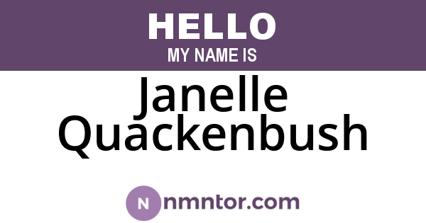 Janelle Quackenbush
