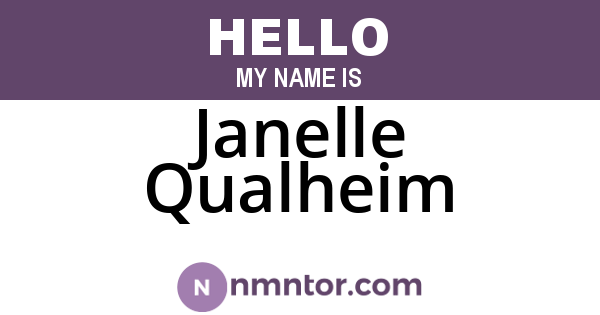Janelle Qualheim