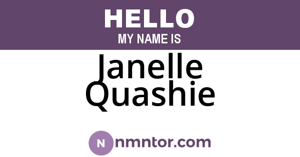 Janelle Quashie