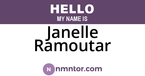 Janelle Ramoutar