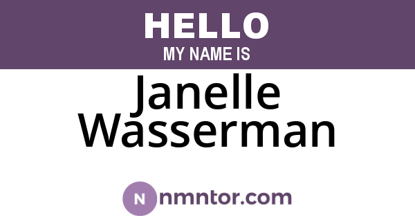 Janelle Wasserman