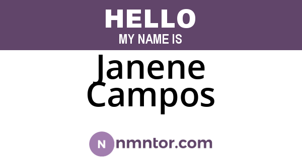 Janene Campos