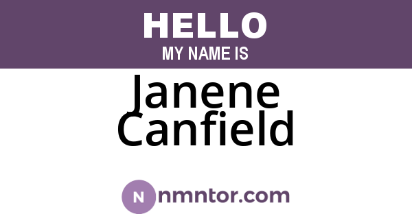 Janene Canfield