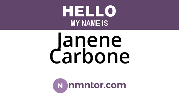 Janene Carbone