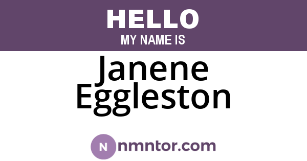 Janene Eggleston